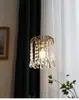 Lámpara retro italiana de gota de agua, snot francés, luz de lujo ligero para sala de estar, dormitorio, pasillo, comedor, araña americana de cristal