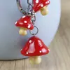 Llavero de Champiñón de Tres Cuerdas, Exquisito Regalo Pequeño, Llavero Conectado Madre e Hijo, Llavero, Accesorios para Bolsas al por Mayor