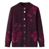 Colección de otoño e invierno de ropa exterior cálida, con forro polar y engrosada para mujeres de mediana edad y mayores, incluyendo tops cálidos, suéteres y cárdigans - estilos nuevos
