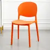 Cadeira estilo nórdico, cadeira de jantar para casa, mesa e cadeiras de jantar comerciais para restaurante espessadas, cadeira de plástico moderna, minimalista, da moda, com encosto