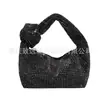 Bolso de Nudo Moderno y Exquisito, Bolso de Noche, Lleno de Diamantes, Bolso de Mano, Bolso Cruzado al Hombro, Bolso de Mano con Diamantes