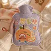Bolsa de Agua Caliente PVC Antiexplosión Funda de Felpa Calentador de Manos Uso Doméstico Gran Capacidad Bolsa de Agua Caliente Rellena de Agua Dispositivo Calentador de Ropa de Cama