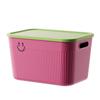 Caja de Almacenamiento de Escritorio de Artículos Varios de Cara Sonriente Caja de Almacenamiento para Balcón Snacks Dormitorio Caja de Almacenamiento de Escritorio Almacenamiento Caja de Almacenamiento de Plástico