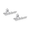 [Personalizado privado] Brincos de pino femininos criativos e modernos, banhados a aço inoxidável, brincos de pino com nome personalizado em ouro 18K