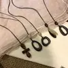 Collar Colgante de Anillo Largo Asimétrico Retro para Mujer Cadena de Suéter de Cuello Halter Ajustable Estilo Étnico Accesorios de Alta Gama