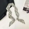 Bufanda de Seda con Patrón de Anacardo Retro y Cuentas Collar Cadena Larga Apilada para Suéter Accesorios de Atuendo de Viaje para Mujer de Sichuan