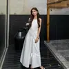[Nueva Marca Ls] Etiqueta Negra Minimalista Marca Grande Principios de Primavera Nueva Moda Minimalista Vestido sin Mangas para Viajar 30552