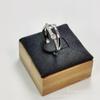 Anillo portaanillos vacío de plata de ley S925 completo caliente accesorios de plata diy al por mayor portaanillos vacío para perla de 8.0-8.5 mm