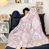 Manta Veludo Dupla Face Estilo Coreano Cream Outono e Inverno Manta de Pelúcia Leite Manta para Sofá Escritório Soneca Manta para Ar Condicionado