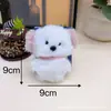 Nuevo Colgante de Cachorro con Cuello de Felpa Colgante de Muñeca de Dibujos Animados Creativo Decoración de Llavero para Mochila de Niña Venta al por Mayor
