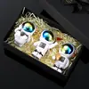 Adornos de Astronauta Modelo Pequeño de Spaceman Coche Decoraciones Modernas para Hogar Escritorio Niños Set de Regalo de Cumpleaños