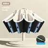 Paraguas invertido totalmente automático, paraguas resistente al viento de 10 costillas para lluvia y sol, admite estampado de patrones y logotipos personalizados para fines publicitarios