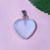 Cross-border natural cristal ágata amor 20mm pingente em forma de coração pingente de gema em forma de coração coração coração camisola cadeia