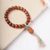 Pulsera DIY Estilo Cacahuete de Madera de Azufaifo, Tamaño 8x9, Cuentas de Oración de Madera para Hombres y Mujeres, Venta al por Mayor desde el Fabricante