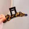 Pinza de Tiburón con Forma de Gato de Acetato, Pasador Popular para la Parte Trasera de la Cabeza, Pinza Retorcida, Pinza Vertical Grande para Cabello Grueso, Pinza para Cola de Caballo, Pinza Vertical para Mujer