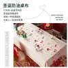 Toalha de Mesa de Natal Impermeável à Prova de Óleo Lavagem Gratuita à Prova de Escaldamento Toalha de Mesa de Jantar Toalha de Mesa de PVC Tapete de Mesa de Café Fonte Transfronteiriça Fábrica Personalizada
