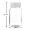 Super personalizado PET60ml garrafa sólida tampa de metal boca grande garrafa de plástico garrafa de poliéster garrafa garrafa garrafa de remédio