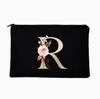Bolsa de Cosméticos Personalizada com Zíper e Letra da Amazon, Estampa, Bolsa para Estudantes, Material Pu em Branco, Bolsa de Cosméticos Feminina