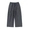 Pantalones Deportivos Casuales Yidao Vintage 2026 Primavera Nuevos Estilo Retro Japonés Sencillos Color Sólido Holgados Pierna Ancha Puño Ajustable