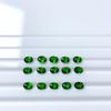 Anel esculpido com pedra diopsídio natural Anel com pedra principal verde diopsídio oval 3*5MM-6*8MM conjunto de joias de ouro DIY