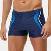 Comércio Exterior Transfronteiriço Roupa de Banho Masculina Nova Sexy Xadrez Contas Redondas Boxer Roupa de Banho Fonte Termal Praia Tamanho Grande Esportes