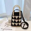 Nueva Bolsa de Teléfono Móvil de Dibujos Animados, Conveniente para Salir, Bolso de Punto Portátil, Mini Bolso Cruzado de Muñeca, Bolso de Hombro Único