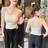 Estilo Deseo Puro Encaje Gris Camisola Pequeña Chaleco Ropa Interior de Verano para Mujer Ropa Exterior Ajustada Adelgazante Spice Girls Top sin Mangas