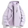 Popular Casual Outono e Inverno Três em Um Forro Destacável Jaqueta de Casal para Homens e Mulheres Solta Esportiva Exterior Quente