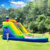 Resbaladilla Inflable Acuática para Exteriores, Castillo con Piscina para Niños, Trampolín, Resbaladilla, Pequeño Castillo Travieso, Parque de Diversiones para Niños