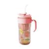 Vaso de Vidrio Doble para Beber para Mujeres, Vaso para Cold Brew, Vaso para Bebidas de Café, Portátil, Resistente a Altas Temperaturas, Fácil de Transportar