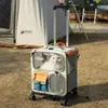 Bolsa de transporte para gatos, portátil para uso externo, respirável, mochila multifuncional para gatos, conveniente para vários gatos, bolsa de viagem para animais de estimação de grande capacidade