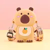 Fabricante Caricatura Capibara Bolso Cruzado Infantil para Niños Monedero de Silicona para Guardar Monedas Burbuja Venta al por Mayor Bolso de Hombro Único para Teléfono Móvil