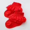 Calcetines de Encaje para Niñas, Calcetines Cortos de Encaje para Recién Nacidos, Transpirables, Absorbentes del Sudor, Antideslizantes, Calcetines para Bebé Clase A