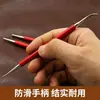 Ferramenta de escultura em couro, ferramenta de vincar, ferramenta DIY para couro, caneta de vincar, conjunto de 3 peças, caneta marcadora para couro curtido vegetal