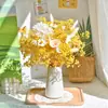 Ramo de Flores Secas Hojas de Eucalipto Rosa Eterna Flor Real Hortensia Hierba de Cristal Decoración del Hogar Adorno para Dormitorio Gypsophila