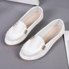 Zapatos de Mujer Europeos y Americanos de Talla Grande Transfronterizos 2025 Nuevos Zapatos de Lona Tipo Mocasín de Boca Baja Slip-On Comercio Exterior Mujeres