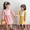 Vestido de encaje para niña estilo coreano, vestido estilo baby doll elegante y lindo, vestido de princesa para niños de 1 a 6 años