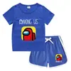 Camiseta de cuello redondo para niños, pantalones cortos, camiseta informal coreana, conjunto de camiseta interior absorbente de sudor, de caramelo, de verano 2023