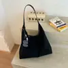 Bolsa tote grande de estilo coreano vintage transfronteiriça para mulheres, bolsa simples mãe e filha outono 2026, bolsa de ombro e axila para o dia a dia