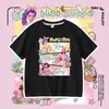 Camiseta de Manga Curta Caçadores de Demônios do Comércio Exterior Transfronteiriço para Homens, Mulheres e Crianças, Camiseta Versátil de Manga Meia