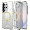Aplicable a Samsung S26 Ultra Wave Clear Funda Magnética para Teléfono a Prueba de Caídas s25 Plus Funda Protectora con Airbag en las Cuatro Esquinas