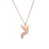 Procesamiento de joyería en Shenzhen collar personalizado de acero de titanio joyería boutique personalizada en oro rosa joyería de acero inoxidable para niñas procesamiento