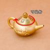 Olla de Metal con Asa de Latón Creativa China Adorno Tapa Mini Asa Giratoria con Adorno de Cobre Regalo