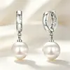 Brincos Yanbai de pérola branca estilo francês para mulheres, design de nicho, luxo leve de alta qualidade, borlas elegantes, brincos versáteis para socialites