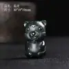 Jade Hetian Natural Material Fino Tallado Finamente Calabaza Tridimensional Buda Maitreya Dios de la Riqueza Colgante Zodiaco de Jade Dibujo Animado Colgante
