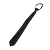 Camisa negra estilo coreano sin cremallera para estudiante, estilo perezoso, corbata, estilo universitario, corbata universal para hombres y mujeres de negocios japoneses