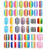 Amazon Joyería de Mano DIY Collar con Cuentas Resina Patrón de Color Arcoíris Cuentas para Niños Material para Pulsera Transfronterizo