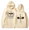 Moletom com Capuz Estampado de Caimento Solto, Tamanho Europeu Transfronteiriço 2025, Marca Independente para Homens e Mulheres, Novo Moletom Estilo Americano