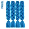 Peluca trenza sucia Hip Hop Color Africano Cabello trenzado alta temperatura peluca trenza sucia chica anime banda para el pelo degradado Cabello Seda