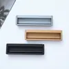 Manija empotrada de aleación de aluminio para puertas de gabinetes, cajones y puertas corredizas, manija de hardware oculta empotrada, manija invisible ranurada